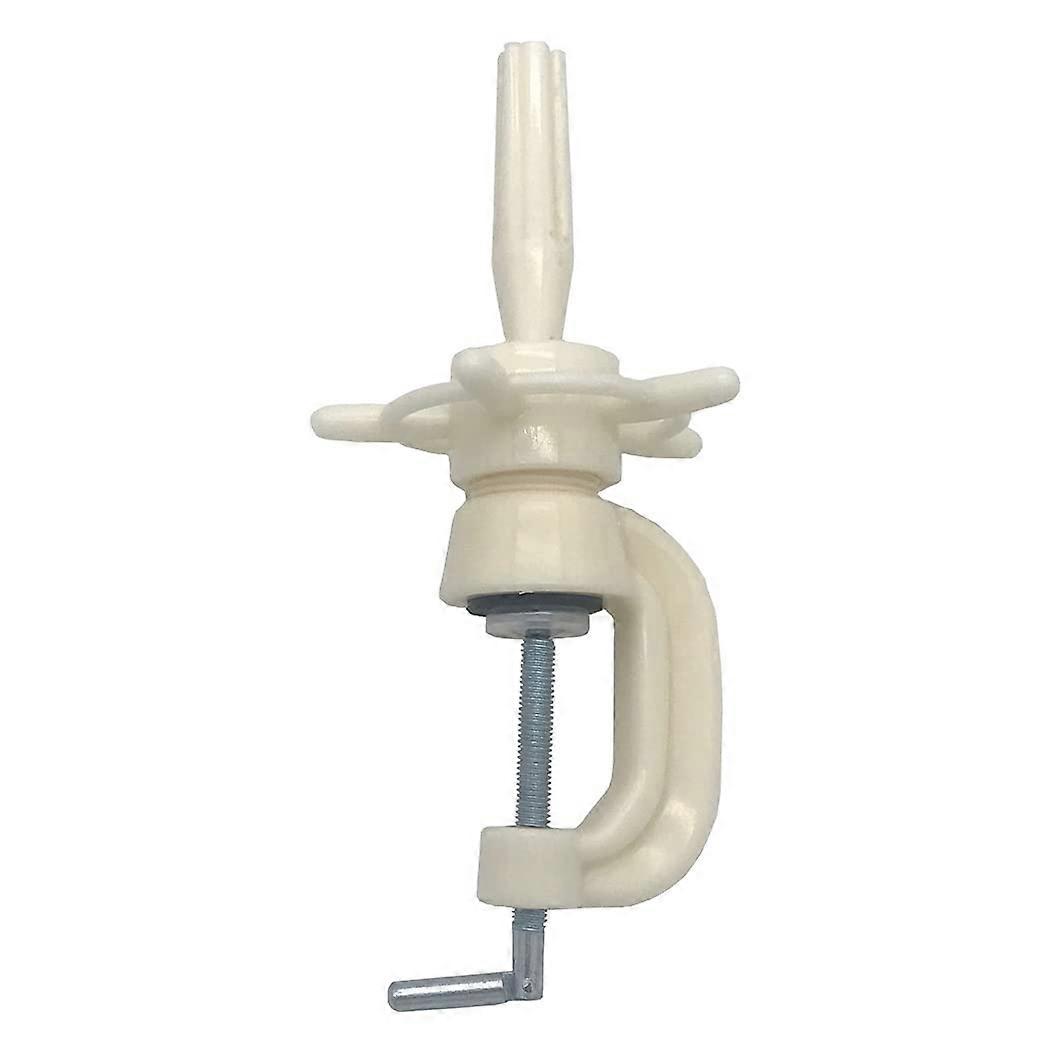Adjustable Wig Stand Clamp for Mannequin Head Styling and Display Ivory 005