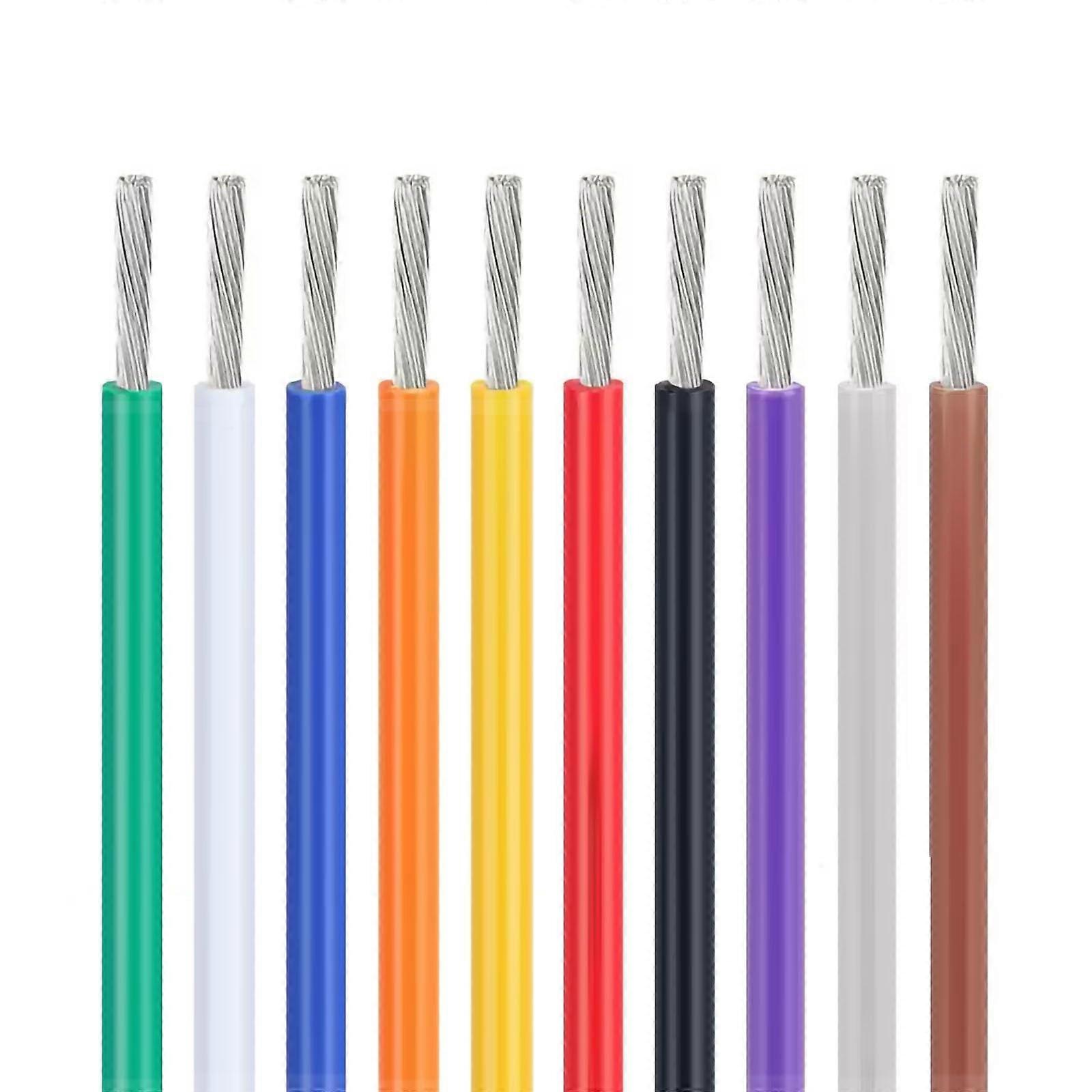 18AWG Stranded Electrical Wire 160FT UL1571 Tinned Copper PVC Hookup Wire FlameResistant