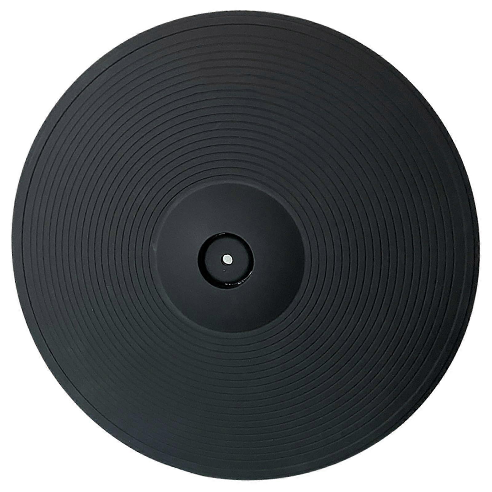 15 Inch Electronic Drum Cymbal Pad with Double and Triple Trigger, Durable Rubber Ride