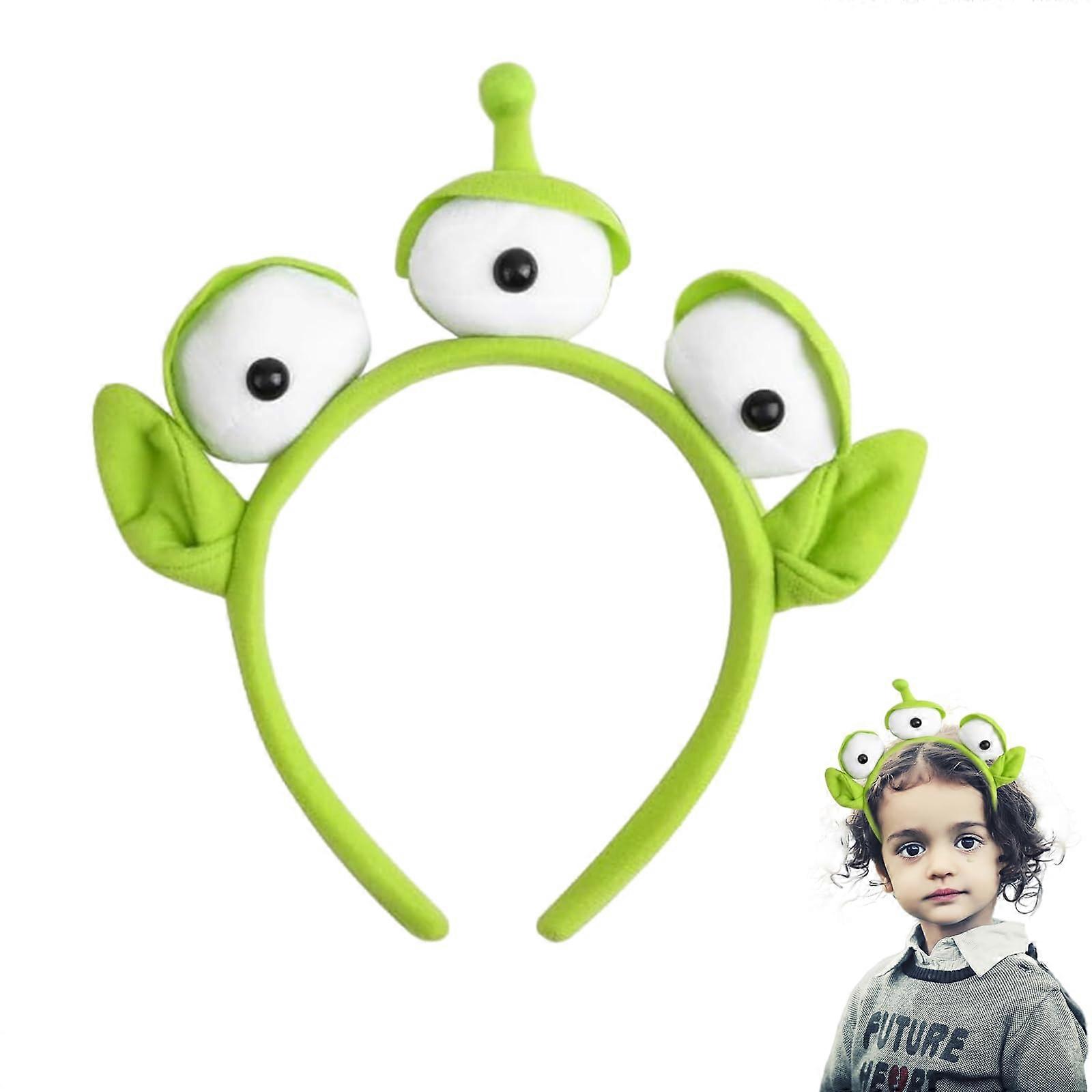 Alien Headband with Cute ThreeEye Design for Halloween Cosplay Party, Adjustable Size