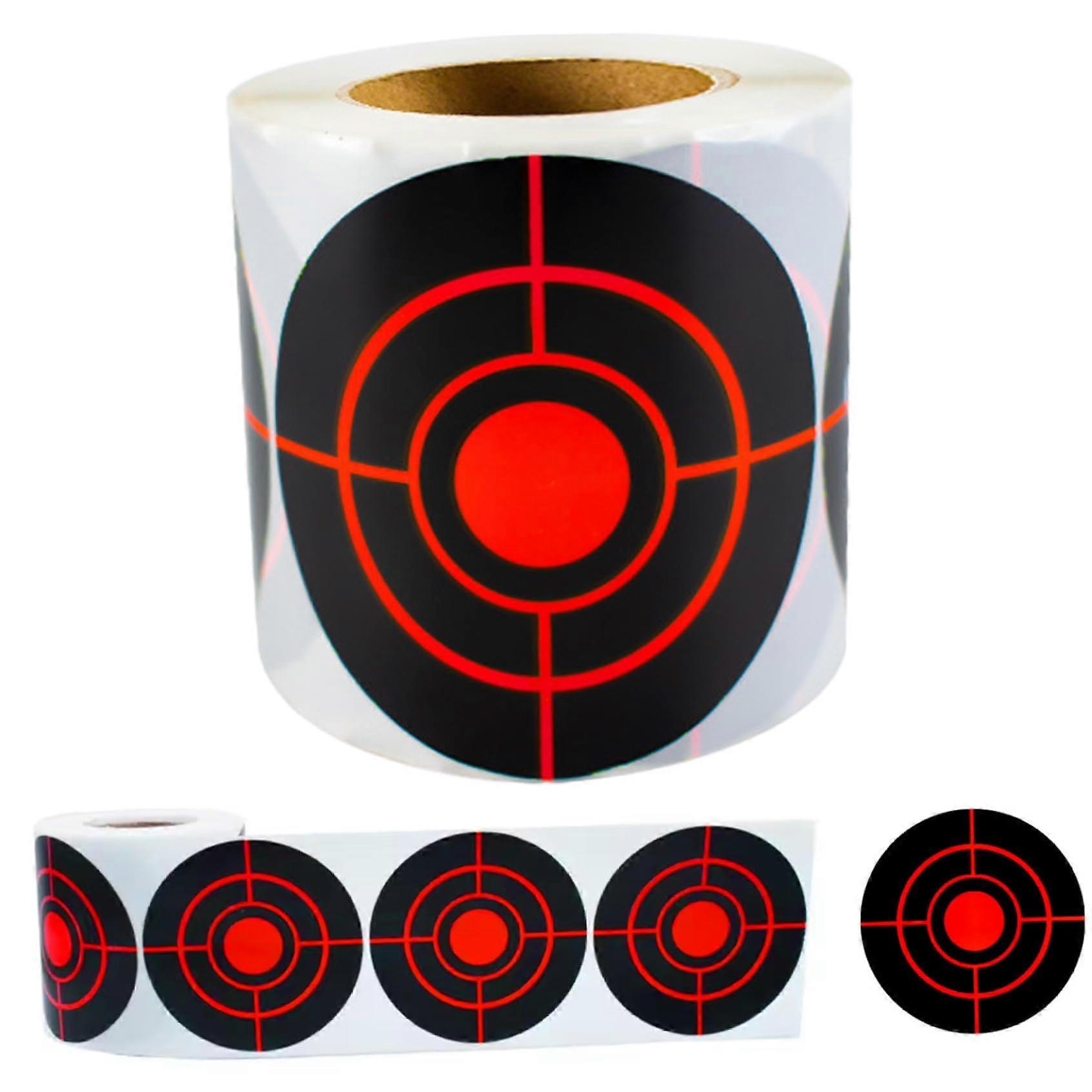 200 Pack 3 Inch Black and Red SelfAdhesive Splatter Shooting Targets for Training