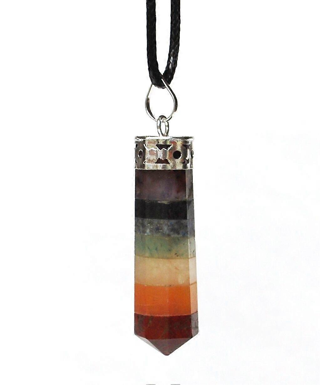 Seven Chakra Crystal Pendant