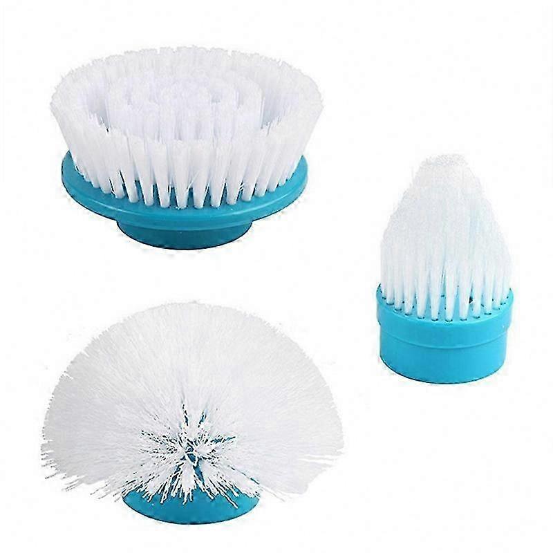 3-Pack Turbo Scrub Brush Heads for Tile, Bathroom, and Kitchen Cleaning Multi-Purpose Replaceable Set