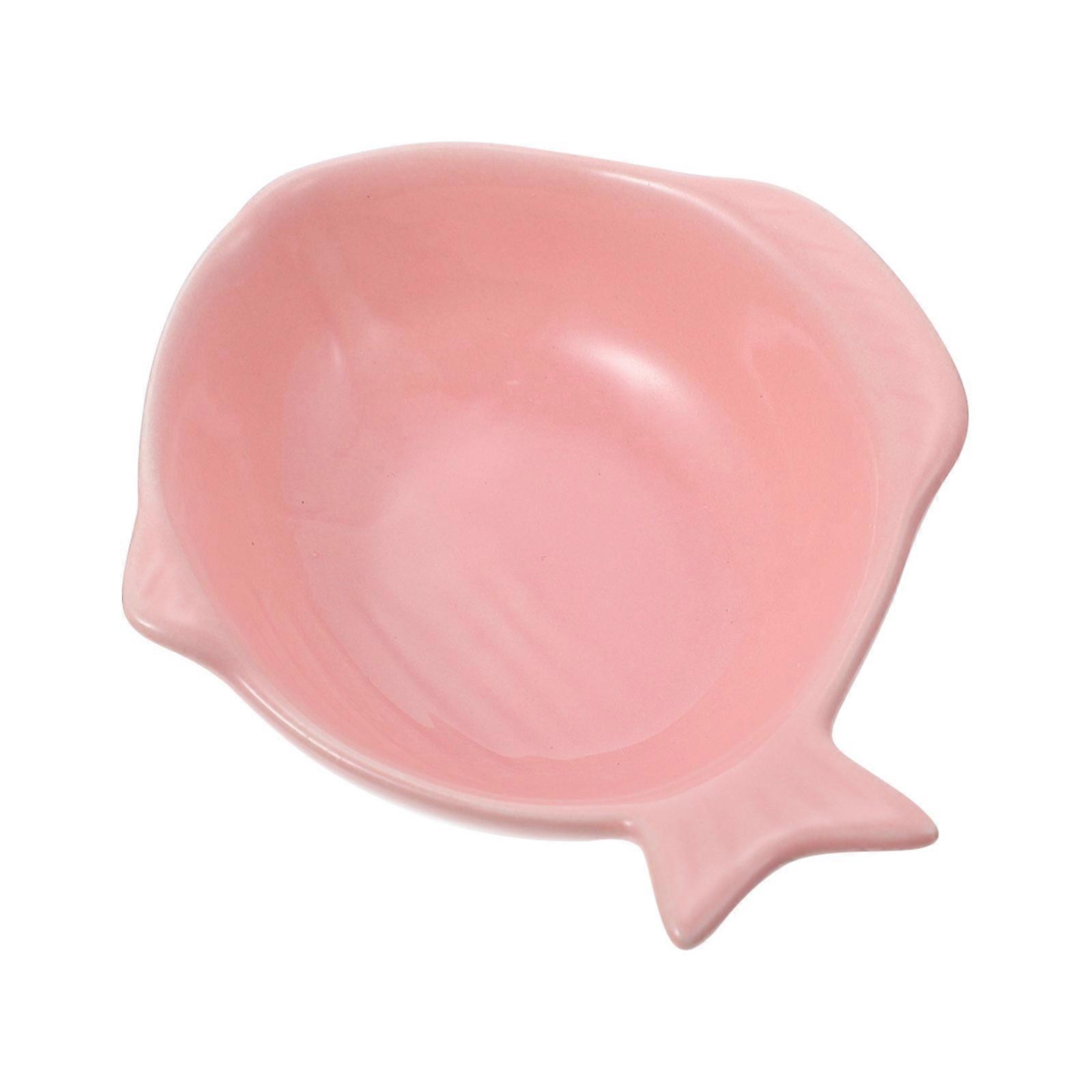Fish-Shaped Ceramic Snack Bowl for Kitchen Tableware Use