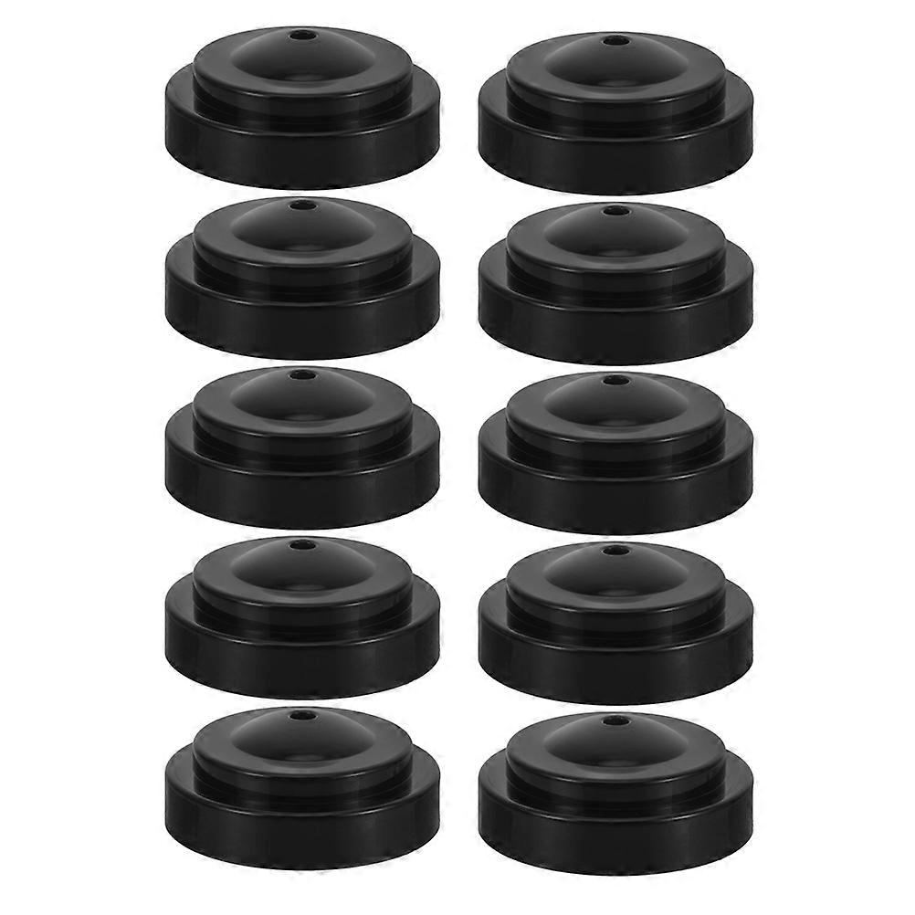 Flagpole Holder Mini Desk Flag Base for Office Table 10Pcs Plastic Round Stand