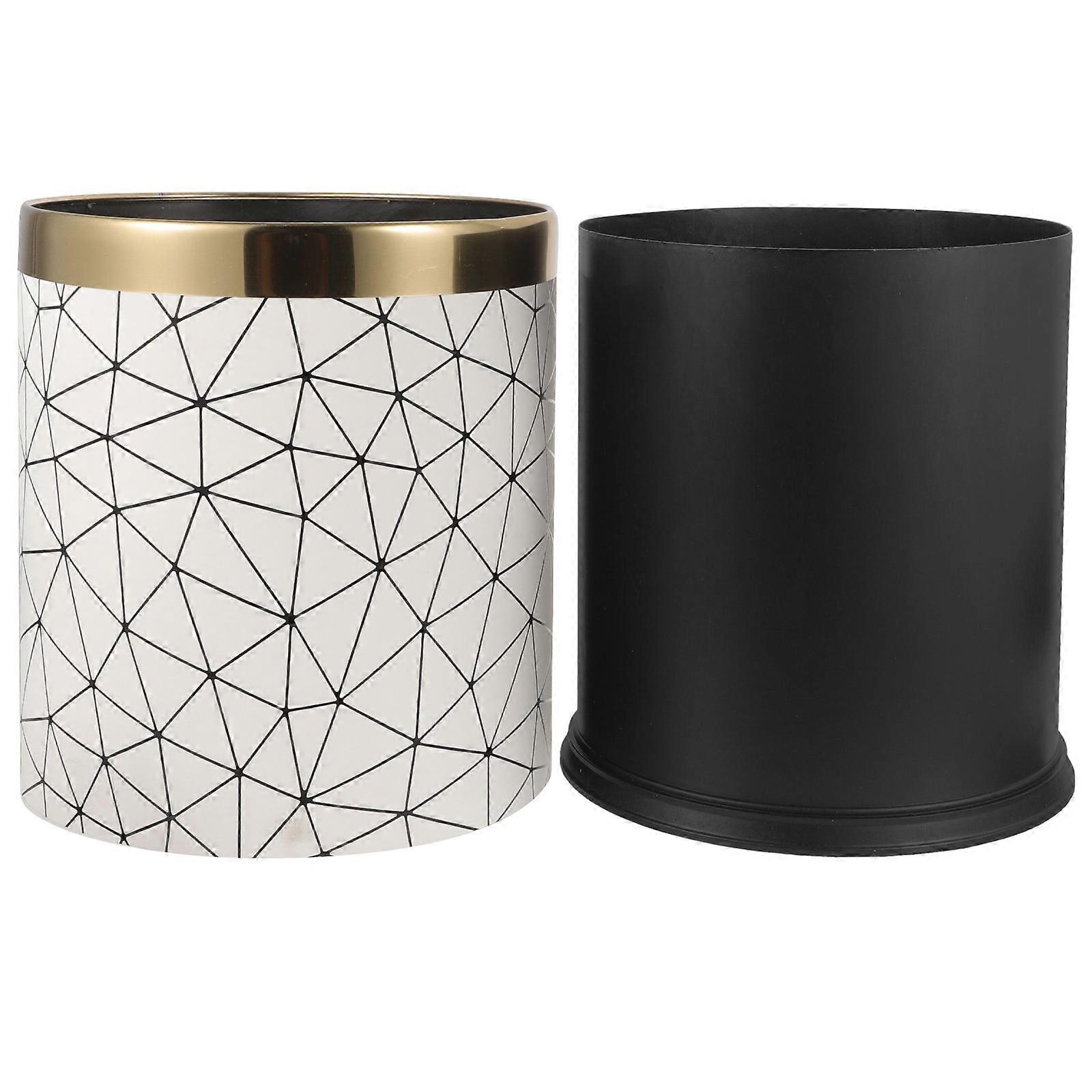 Classic Garbage Can Plastic Waste Container for Home Trash