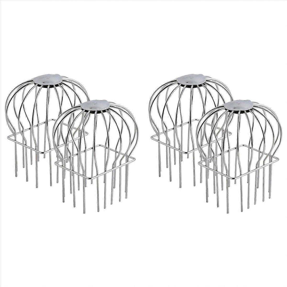 Gutter Guard,2Pcs Round Head Gutter Filter Downspout Guard Even Hollow Replacement Gutter Cover for