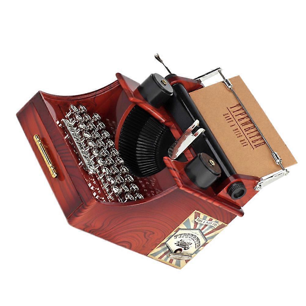 Retro Typewriter Shape Music Box Decorative Music Box 1Pcs