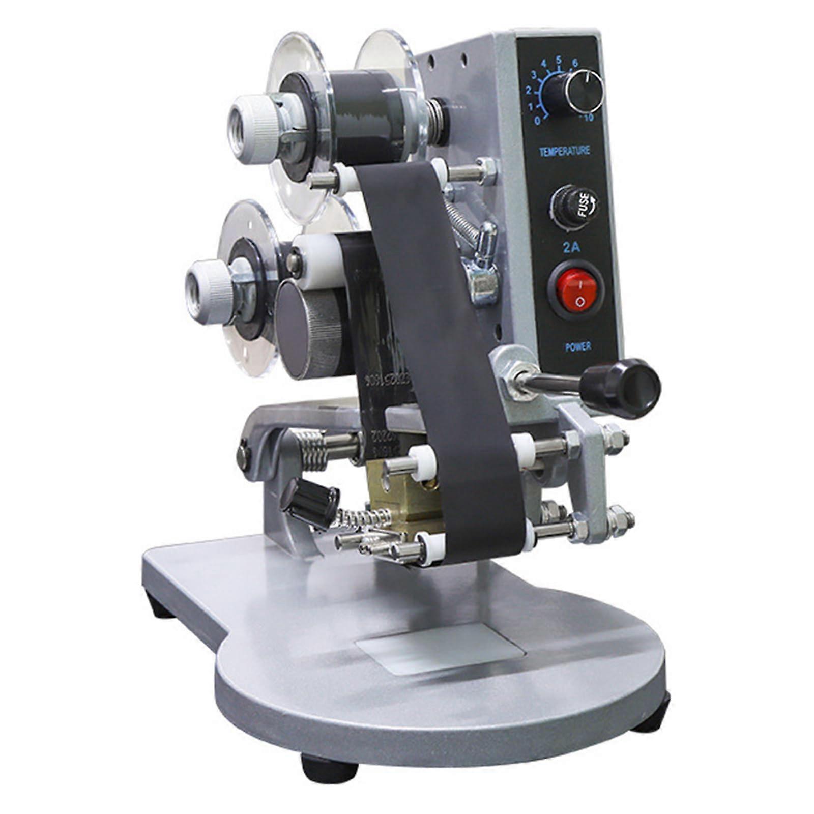 Hot Stamp Ribbon Printer Date Coding Machine with Adjustable Temperature and Speed for Plastic Film