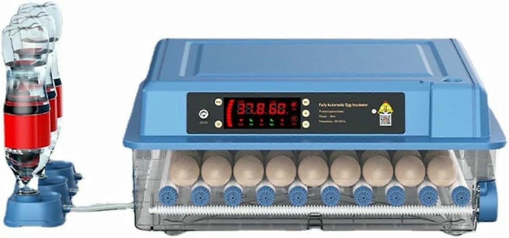 Automatic Egg Incubator with Temperature Control and Spiral Rotation, 36/24 Eggs Hatching