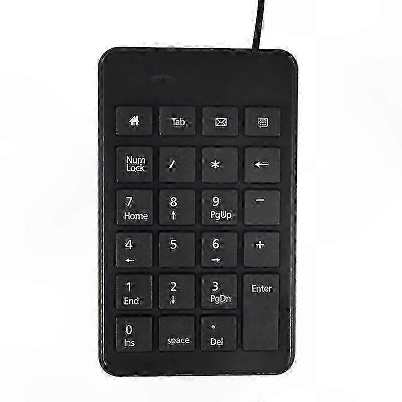 Wired USB Numeric Keypad with 23 Keys for Data Entry and Calculation