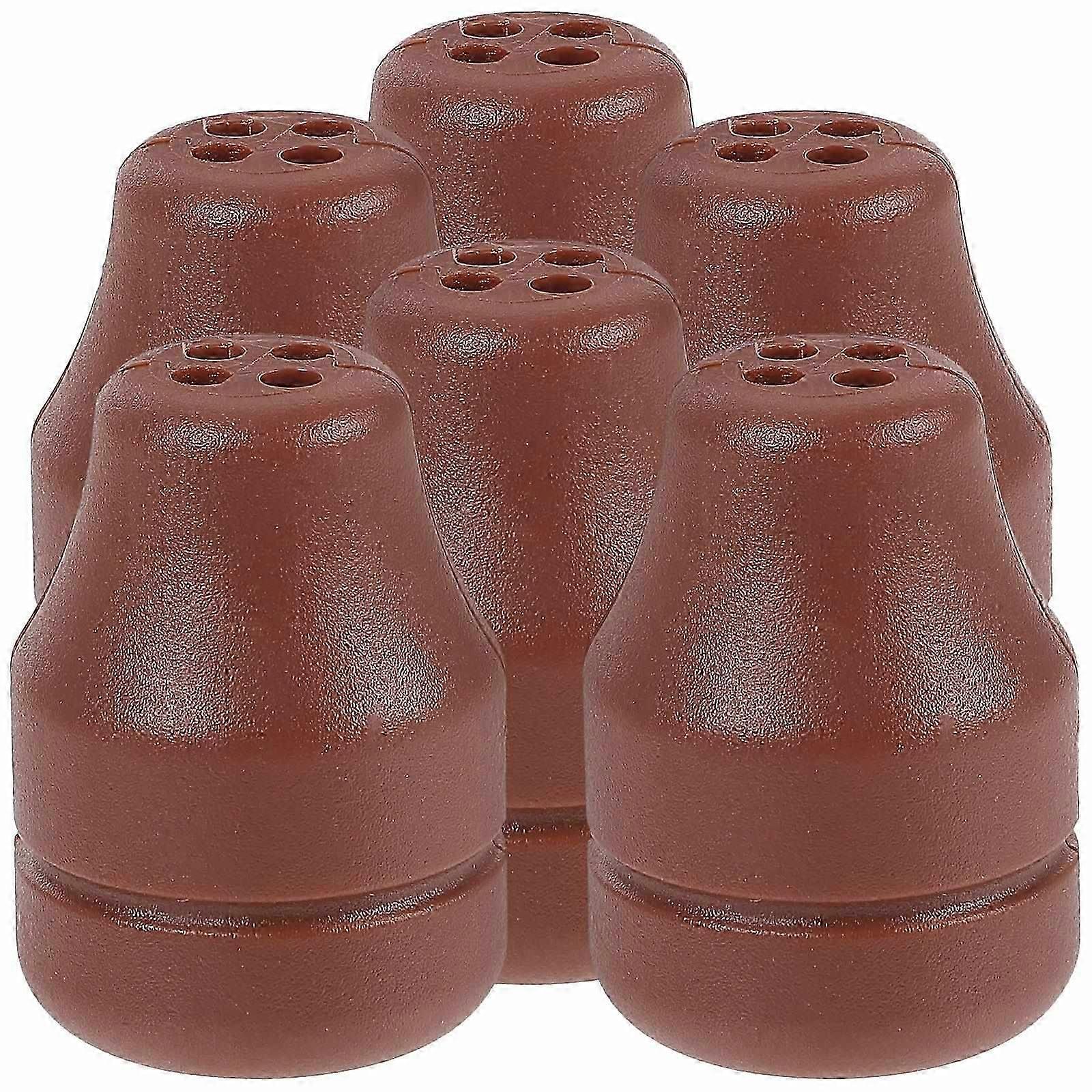 6 pcs Chocolate Window Blind Cord Knobs Plastic Tassel Pull End for Shades