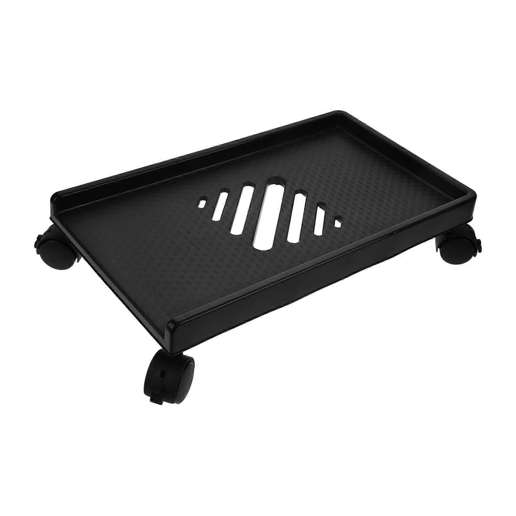 Adjustable Computer Tower Stand with Wheels CPU Holder for Desktop Tower Stable Support