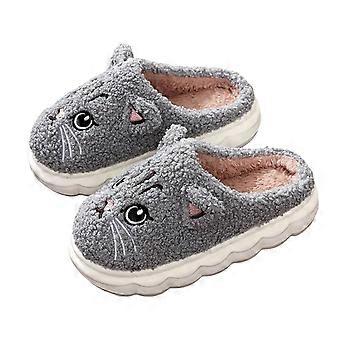 Mädchenpantoffeln für Kinder, weiche Katzenpantoffeln, atmungsaktive, bequeme Hausschuhe für Kleinkinder, bequeme Alltagsschuhe im Boho-Stil.