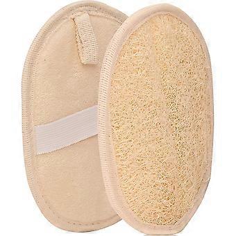 pxcl eksfolierende loofah pad kroppsskrubb, alle naturlige egyptiske bad og dusj eksfolierende loofah ansiktsvask svamp for ansikt, rygg og kropp, miljøvennlig