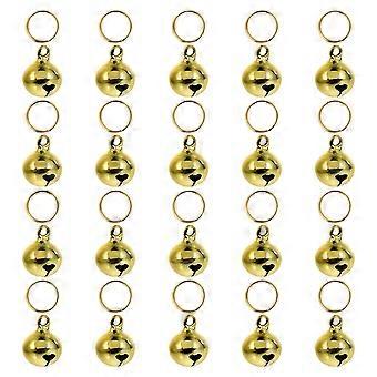 Copper Bells Cat Dog Bells for Party 20Pcs Golden Metal Jingle Decorations