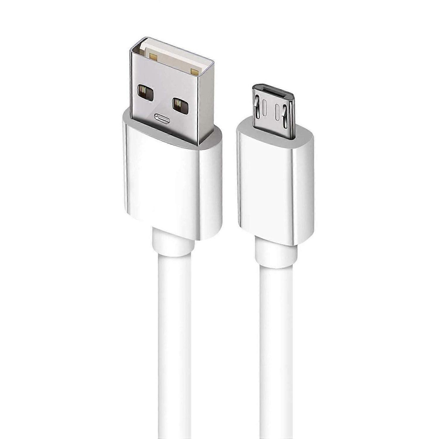 Usb-a To Micro-usb Charger & Data Transfer Cable (white) 1m