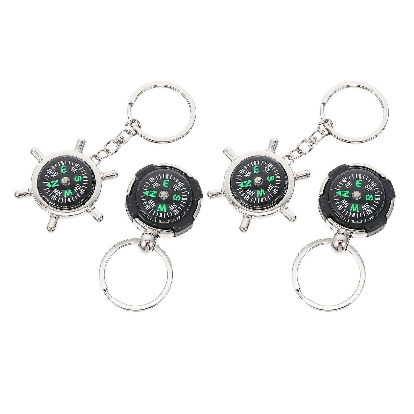 Boat Rudder Key Chains for Decoration 4Pcs Modelling