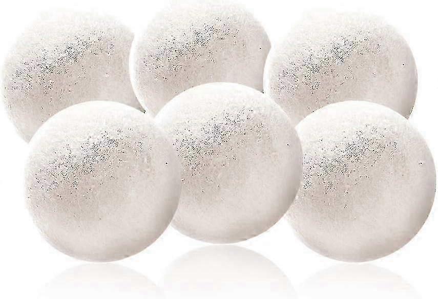 6 Pcs Wool Balls Clothes Dryer Laundry Eco Softener Dehumidification Decrease Drying Washing Time Re