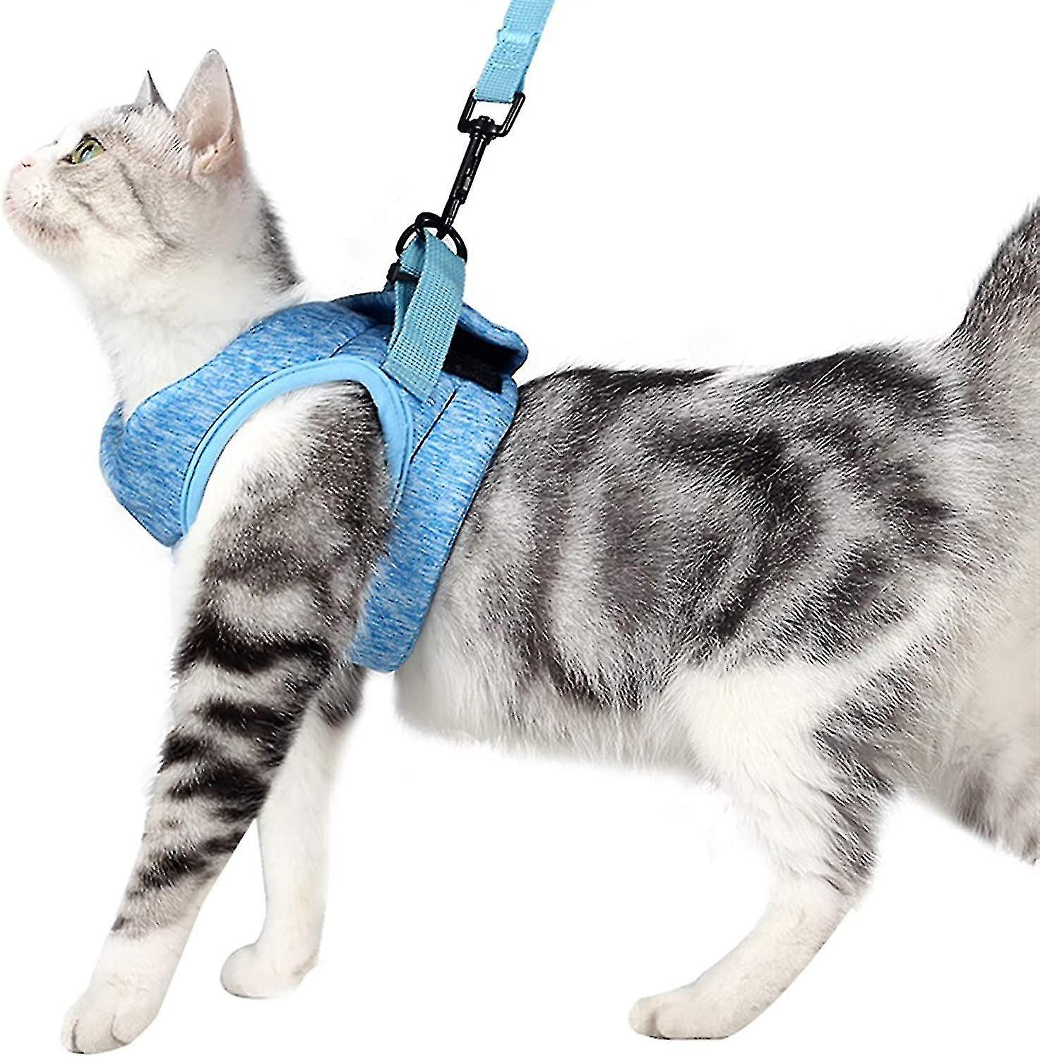 Cat Harness And Leash Set For Strolls 360 Wrap-around Small Cats And Dogs Harness   Effect And Escape Resistance, Suitable For Collapsible Bags