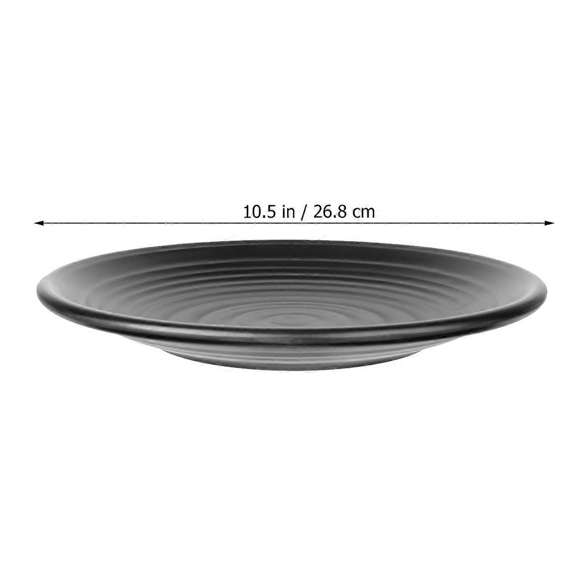 Lightweight Black Dinnerware Plates for Eating