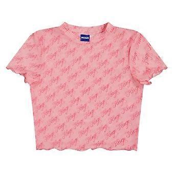 Hugo Womens/Ladies Lettering Print Regular Top