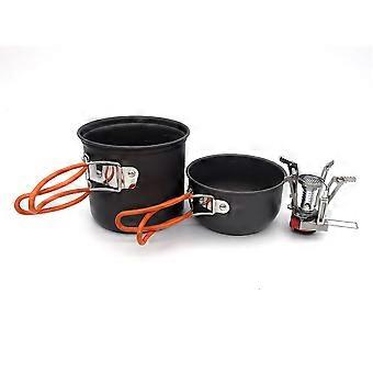 Outdoor Camping Pot Set dla 1-2 osób Camping Cooking With Portable Bags And Tableware Camping & Sprzęt turystyczny