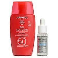 Spf50 sunscreen pack and serum 50 + 10 ml