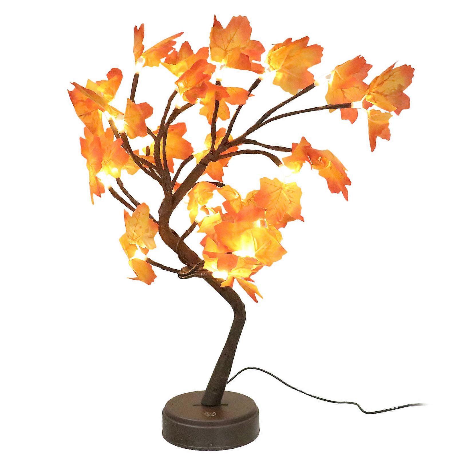 Red Maple Tree Shape LED Lamp 1Pcs Maple Leaf Night Light for Decoration
