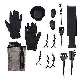 Hair Dyeing Kit for Easy Coloring with 1Set Accessories Black Set