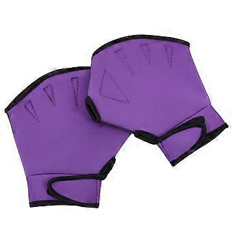 Water Gloves Swim Hand Protector for Swimming 1Pair Nylon Swim Mitts