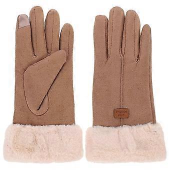 Winter Riding Gloves for Women, Velour Thermal Touch Screen Gloves, Cold Weather Equestrian & Outdoor, 1 Pair