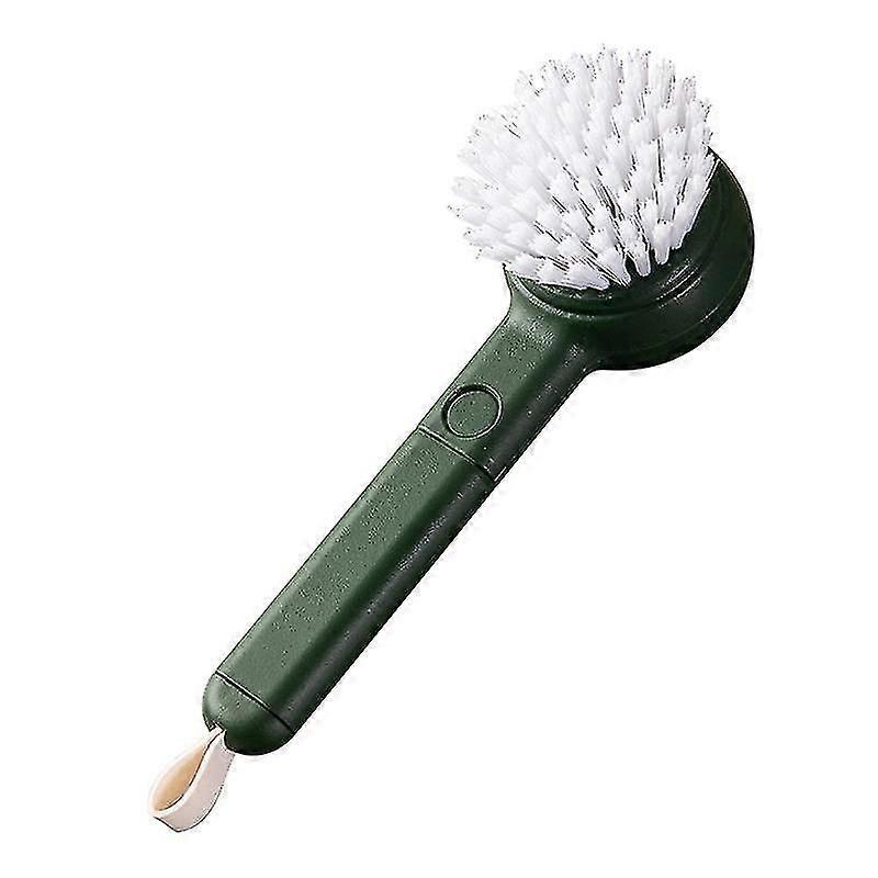 Vegetable Cleaner Brush Fruit Scrubber Brush Long Handle(green)