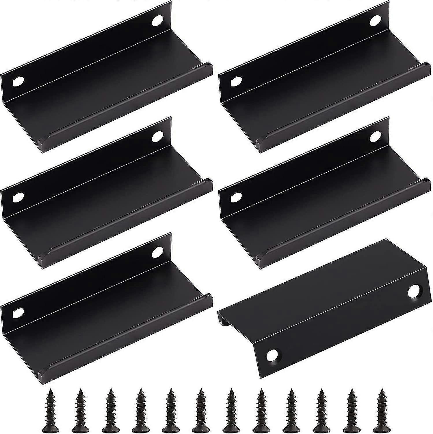 Invisible Drawer Pulls, 6 Pcs Kitchen Cabinet Handles