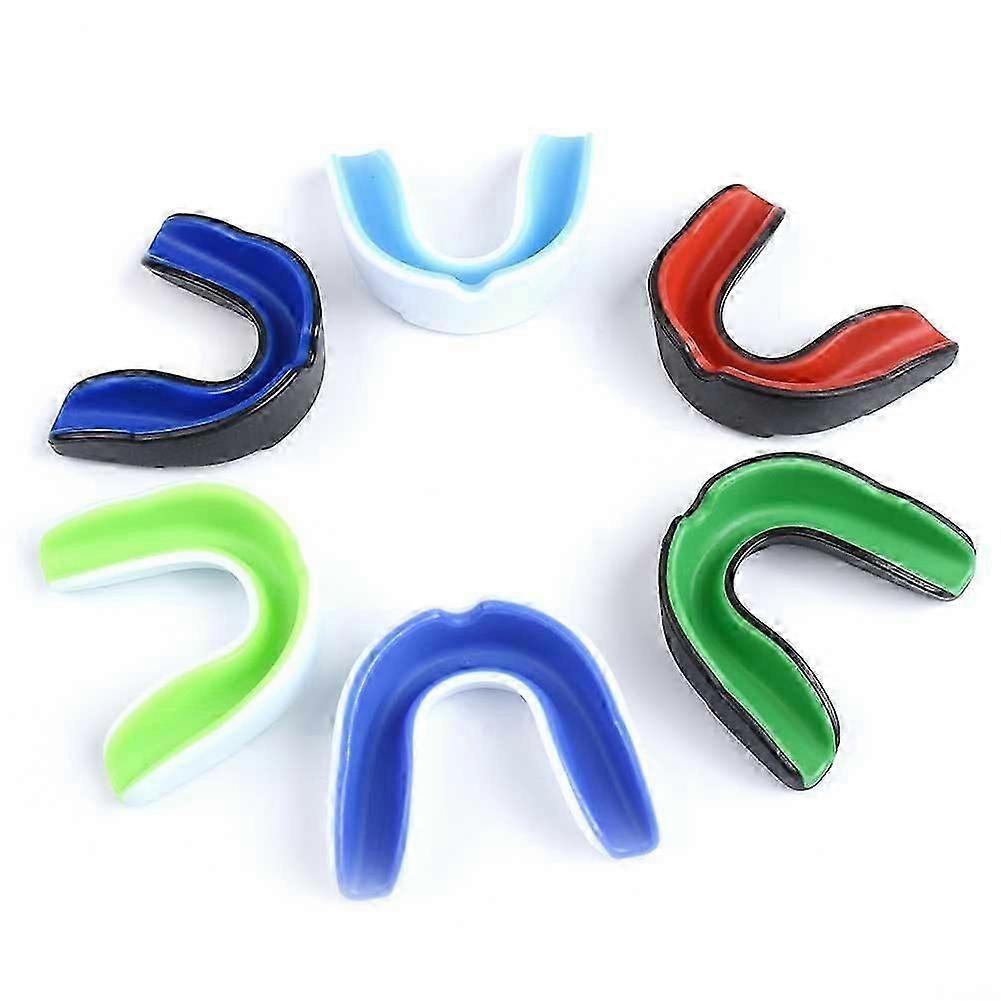 Lot de 6 protège-dents sportifs compatibles avec les appareils dentaires pour adultes et adaptés au football, au basketball, à la boxe, au hockey et au taekwondo.