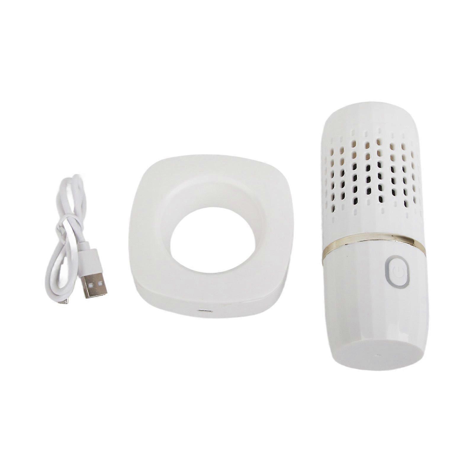 Vegetable Washing Machine Multifunction Wireless USB Charging Auto Capsule Fruit Purifier for Kitchen White
