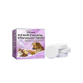 Comprimés effervescents Yegbong pour le bain des chats et des chiens : un soin spa qui nettoie, élimine les odeurs, parfume et adoucit le pelage.