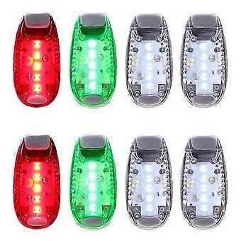 Luz de navegação noturna de alta visibilidade 8X, ideal para barcos, caiaques, bicicletas, carrinhos de bebê, corredores e corridas noturnas.