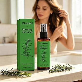 Rosemary Scalp and Hair Spray, Lightweight Leave-In Conditioner Mist for Hydration, Detangling, Softness and Healthy-Looking Shine, 100ml