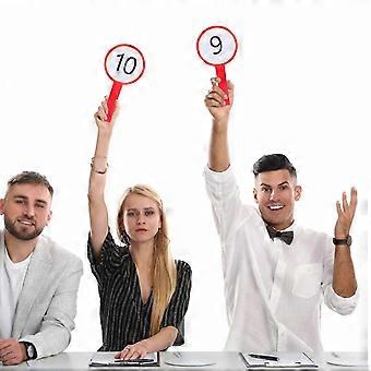Handheld Writable Scoreboards 8Pcs, Scoring Boards for Judge Voting