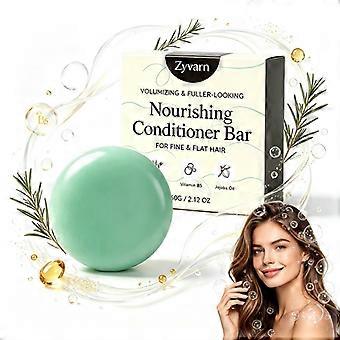 Volumizing Nourishing Hair Conditioner Bar for Thinning Hair, Boost Fullness & Strengthen Fine Flat Hair, Sulfate Silicone Free Solid Hair Care Bar, 6