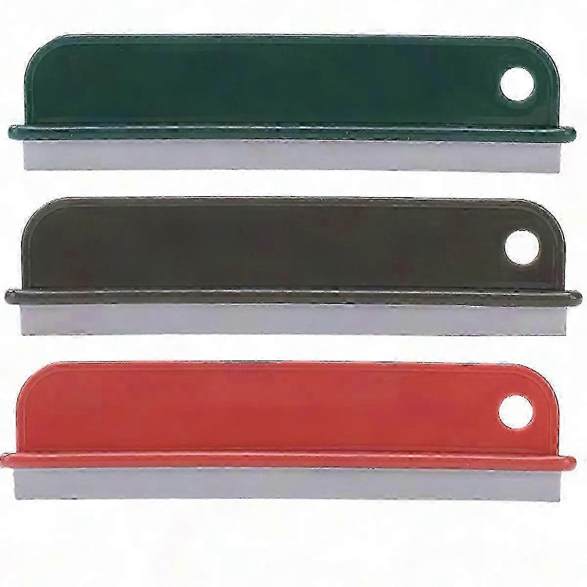 Kitchen and Bathroom Cleaning Tool - Durable Countertop Squeegee with Sponge Brush