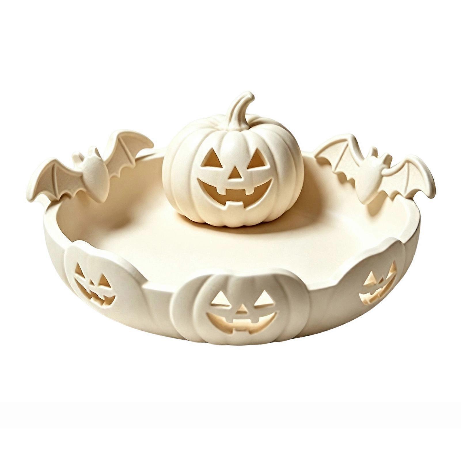 3D Printed Pumpkin Head Tray for Halloween Tabletop Candy Display