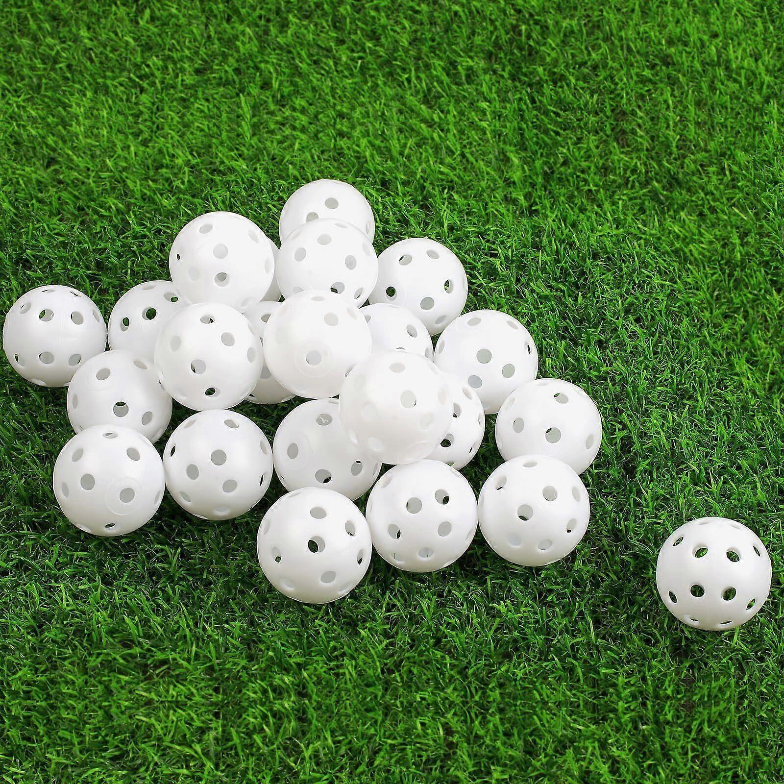 Practice Golf Balls 24 Pack, 42mm Plastic Golf Balls