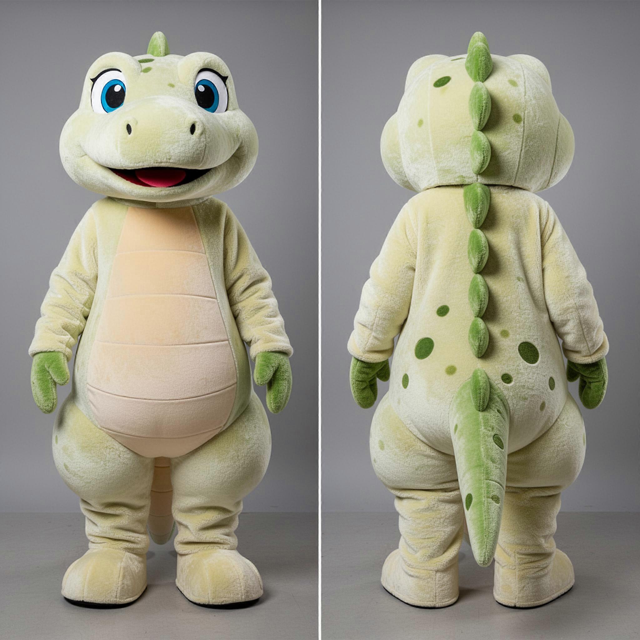 MASTICOT Cream Gentle Lizard Mascot