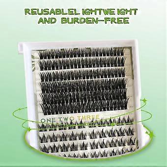 Volume Full False Eyelashes With Dual Fiber Types Natural Dramatic Look 198 Lashes 12 Rows