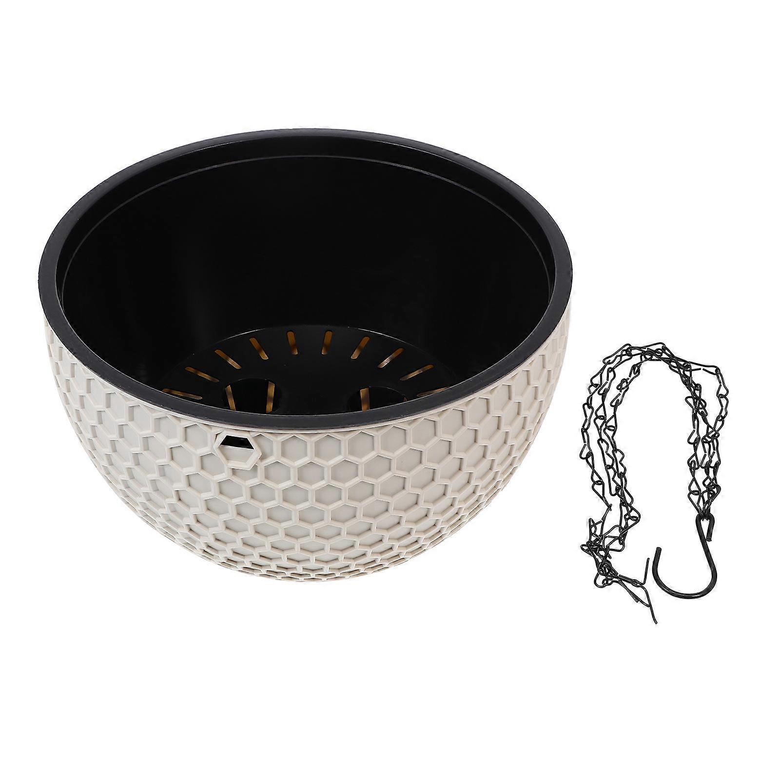 Plastic Red Hanging Flowerpot Pot for Storage Use 1Pcs