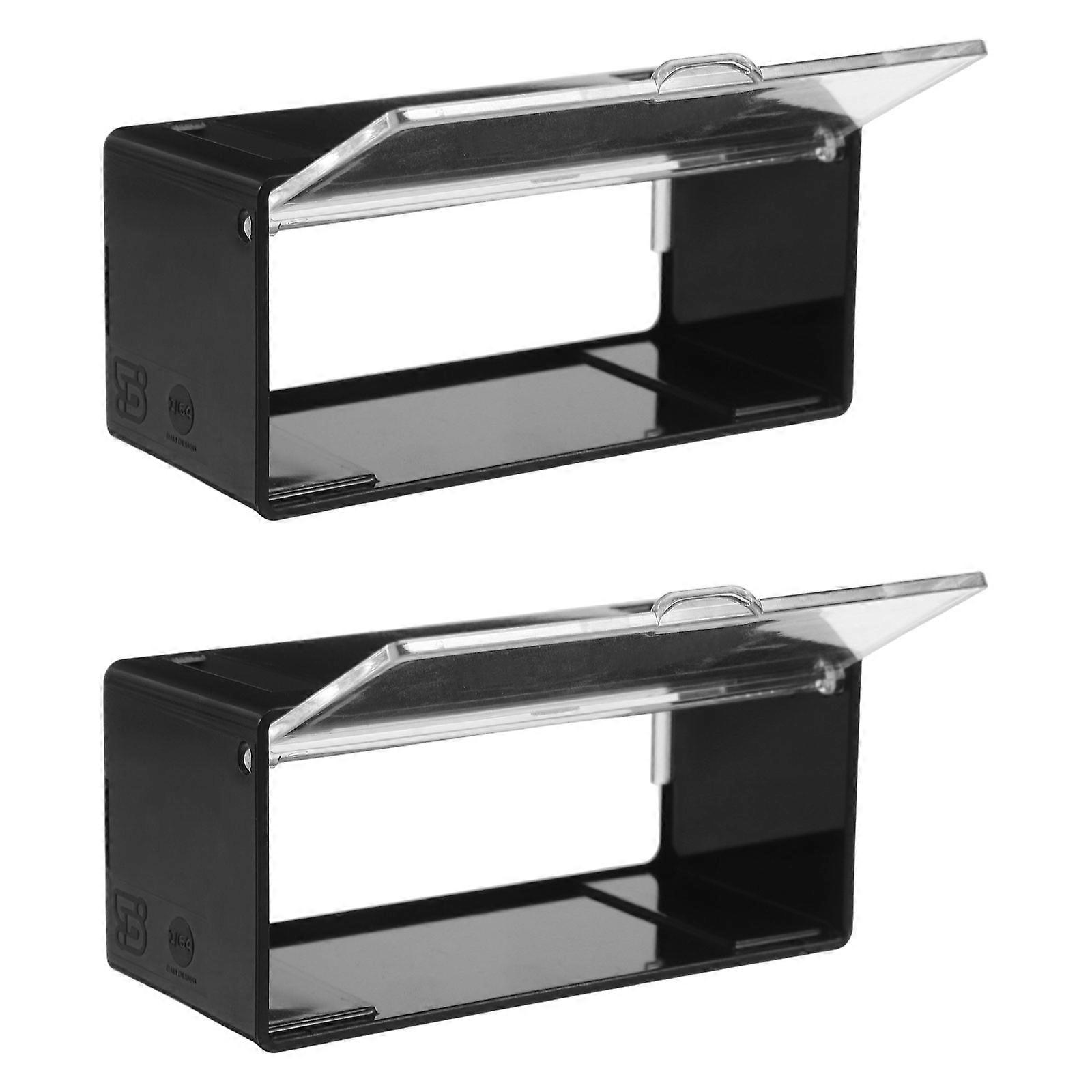 Toy Car Storage Box for Organization with Stackable 2Pcs Plastic Cases