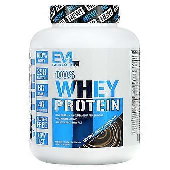 EVLution Nutrition, 100% Whey Protein, Chocolate Duplo Intenso, 2,268 kg (5 lb)
