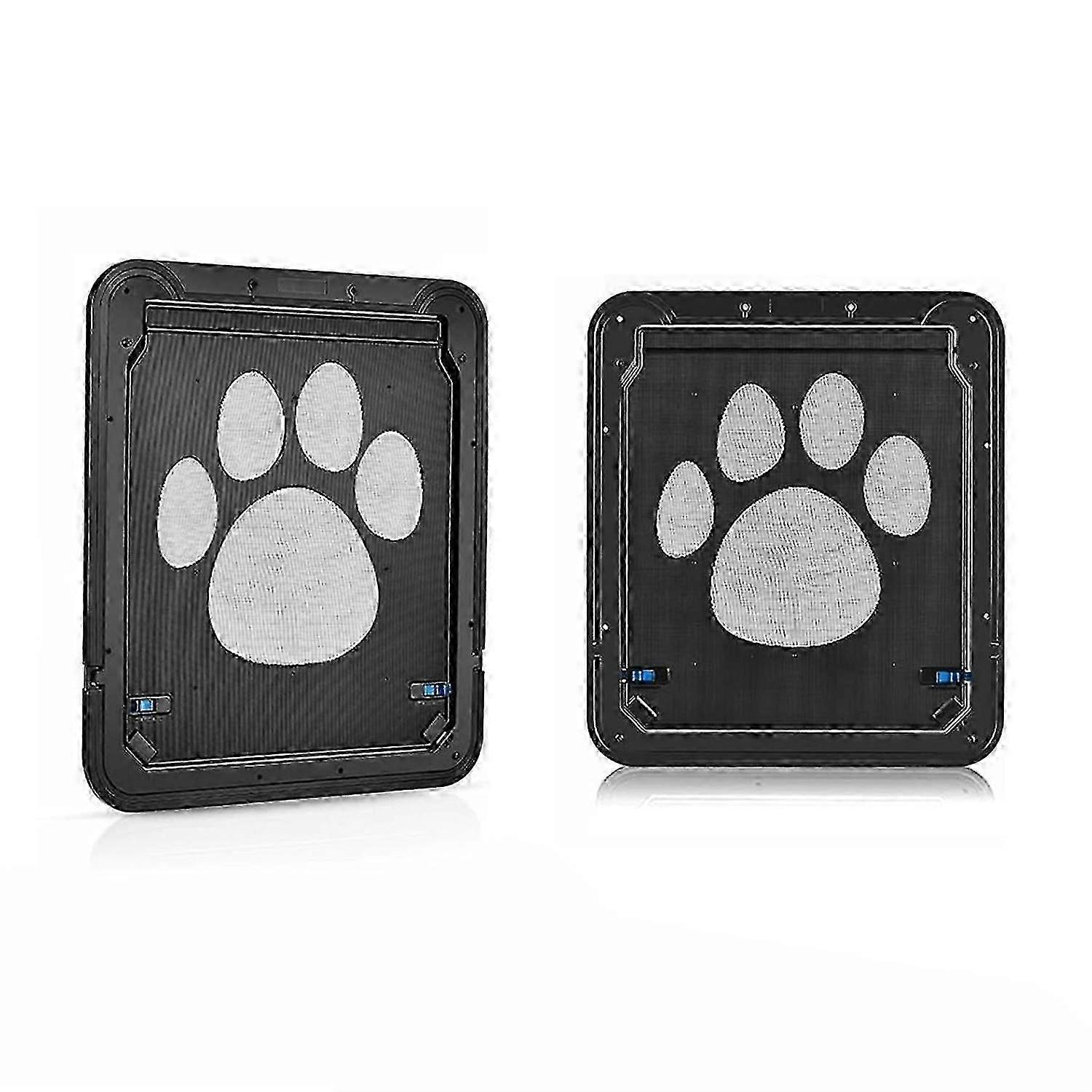 Pet Door Safety Locking With Locking Magnetic Screen